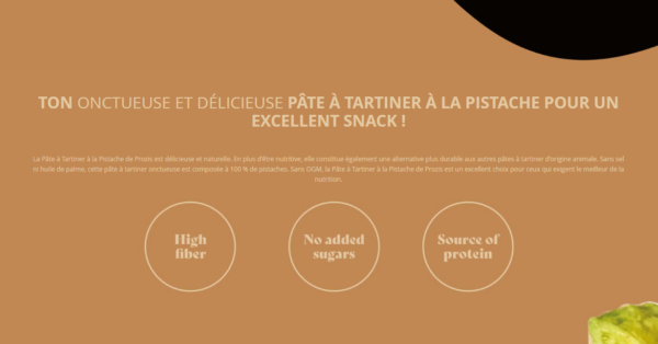 Capture Pâte à Tartiner à la Pistache Prozis - 250 g