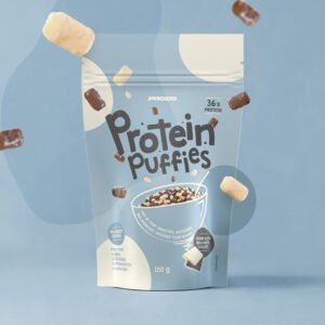 Protein Puffies - Chocolate Duo - Enrobage Chocolat Blanc et au Lait 150 g